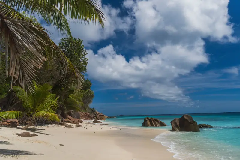 Seychelles coastal scenery